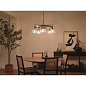 Eastmont 5 Light Chandelier Brushed Natural Brass and Walnut Wood люстра 52403BNB Kichler — фото 4