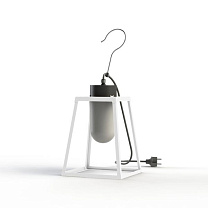 Lampiok 1 N° 1; Frosted glass E27 52W Plug; White