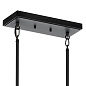 Eastmont 5 Light Linear Chandelier Black  and Walnut Wood люстра 52404BK Kichler — фото 11