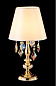 0951/501 MERCEDES Crystal lux Настольная лампа 1х60W E14 Золото Янтарный, голубой, оранжевый, дымчатый, прозрачный