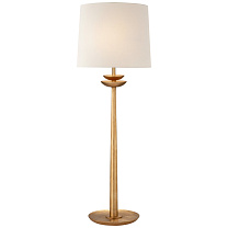 Beaumont Medium Buffet Lamp позолота с льняным абажуром