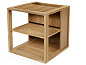 Cube Журнальный столик из шпона с местом для хранения Woodman 293220001013