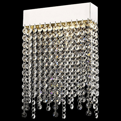 накладной настенный светильник с подвесными хрустальными элементами