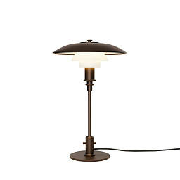 PH-3-2-AGED-BRASS-OPAL-TABLE-LAMP Louis Poulsen PH 3 2 Aged Brass Opal Настольная лампа