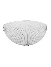 702201 Nova Luce Shell потолочный светильник с рифлёным стеклянным плафоном в форме раковины
