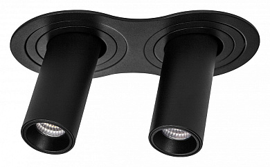 встраиваемый потолочный светильник черный