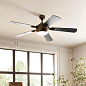 60" Humble 5 Blade LED Indoor Ceiling Fan Character Bronze люстра-вентилятор 300415CHZ Kichler — фото 2