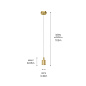Keele 6" 1 Light LED Pendant Champagne Gold подвесной светильник 84324CG Kichler — фото 4