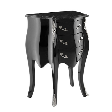 109593 Side Table Montfort piano black finish SIDE TABLES Eichholtz