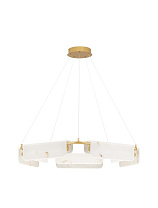 Triac Dimmable Brass Gold Steel, Aluminium & Imitated Marble LED 45 Watt 220-240 Volt 2707Lm IP20 3000K D:93 H:130 cm