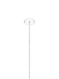 Потолочная розетка Single System Recessed Micro Trimless Deep Lodes