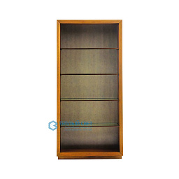 5727 Arteriors Montana книжный шкаф с открытыми полками и рамой из тёмного дерева
