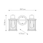 Настенный светильник Riggs Quoizel QZ-RIGGS2-BATH-WS состаренная латунь — фото 4