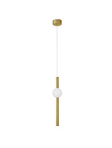 Gold Aluminium & Acrylic LED 11 Watt 220-240 Volt 734Lm 3000K IP20 D: 12 H: 150 cm