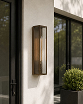 BIRMINGHAM vintage brass ribbed glass​​​​​​