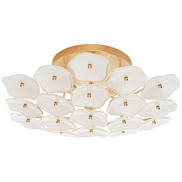 EU-KS4065 Visual Comfort Leighton потолочный накладной светильник с декоративными лепестковыми плафонами