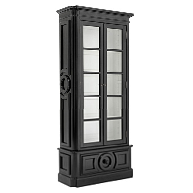 109615 Cabinet Grand Royale black finish шкаф Eichholtz