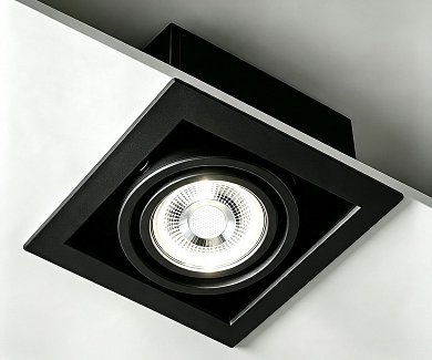 Встраиваемый светильник Kink Light Силли черный 2180,19