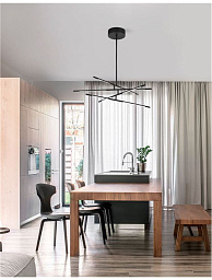 9180780 Nova Luce Raccio потолочный светильник с множеством перекрещивающихся профилей на круглой базе