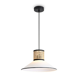 FR5483PL-01B3 Freya Mixture подвесной светильник с коническим металлическим плафоном черного цвета