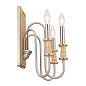 Karthe 3 Light Wall Sconce Beech and Brushed Nickel настенный светильник 52473NI Kichler — фото 9