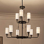 Vetivene 9 Light Chandelier Textured Black люстра 52452BKT Kichler — фото 2