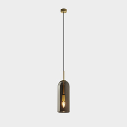 00-8107-DN-12 Leds C4 Glam подвесной светильник цилиндрической формы в бронзовом цвете