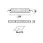 QJ82 Laser Blade XS iGuzzini Recessed Minimal section 15 LEDs - integrated DALI - Wall Washer Longitudinal Glare Control