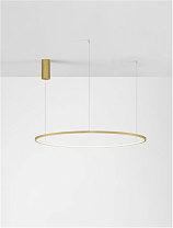 Triac Dimmable Brass Gold Aluminium & Acrylic LED 59 Watt 220-240 Volt 2144Lm 3000K IP20 D: 100 H: 200 cm