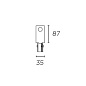 Track Euro Dali mains connector (right) Leds C4 аксессуар