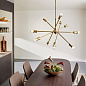 Armstrong 10 Light Chandelier Natural Brass люстра 43119NBR Kichler — фото 3