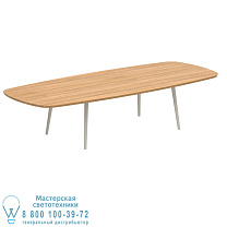 НИЗКИЙ ОБЕДЕННЫЙ СТОЛ STYLETTO 300X120CM АЛЮМИНИЕВЫЕ НОЖКИ С ГРИБОМ ТИКОВОГО СТОЛА Royal Botania