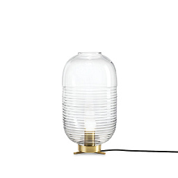 1/80/93130/1/00000/415/A/LPBR Bomma Lantern настольная лампа с прозрачным стеклянным плафоном