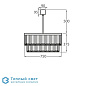 Two Tier Drum люстра Bella Figura CL441 75 CLEAR