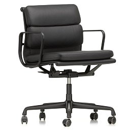 4055737331961 Vitra Soft Pad Кресло офисное чёрное с подлокотниками, средняя спинка