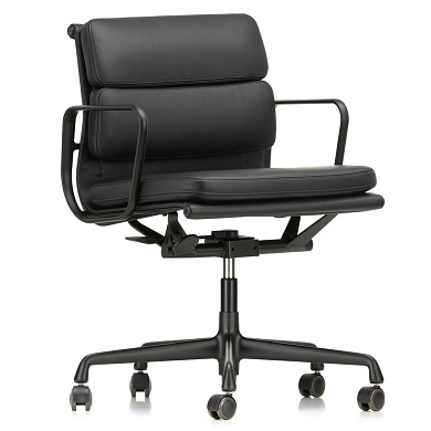 4055737331961 Soft Pad Vitra Кресло офисное чёрное с подлокотниками, средняя спинка