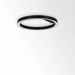 SUPER-OH! SLIM 80 SBL DOWN 930 B Delta Light SUPER-OH накладной потолочный светильник белого цвета кольцевой формы