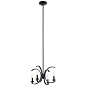 Cassadee 16" 4 Light Convertible Pendant/Semi Flush Black подвесной светильник 52119BK Kichler — фото 1