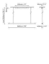 BLOKINLINE LEDTUBE S 900 BLACK; BLOKINLINE LEDTUBE S 900 WHITE D 2,3; BLOKINLINE LEDTUBE S 900 BRASS