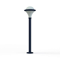 Dallas N° 8; Opal polycarbonate E27 75W; Matt azure blue