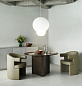 608204 Normann Copenhagen Bue Обеденный стол Ø120 см, темный мореный дуб — фото 2