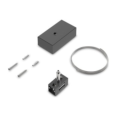 Комплект подвеса Ego BI-EMISSION ROSONE CON SOSPENS. 2 м Ideal Lux 322476, черный