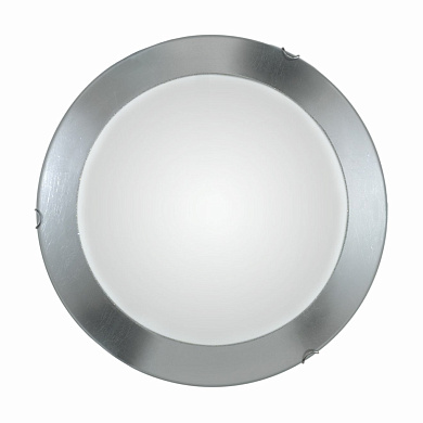 потолочный светильник в форме цветка хромированный