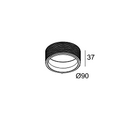 28400 0130 Delta Light ACCESSORIES монтажный комплект для встраиваемого освещения с круглым креплением