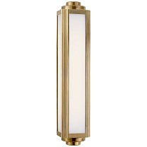 Keating Medium Sconce натуральная латунь с белым стеклом