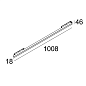 23349 0005 B Delta Light PR SPLITLINE M - Светодиодный светильник Line He 1 X 21,6 Вт — фото 1
