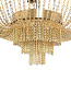 Glamorous Draping Gold Chain Chandelier люстра FOS Lighting ChainBasketFlush-Antq-18-CH3
