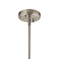 Voclain 12.5" 3 Light Convertible Chandelier/Semi Flush with Mesh Shade Brushed Nickel люстра 52268NI Kichler — фото 4