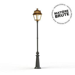 102126072 Roger Pradier Avenue 2 уличный фонарный столб с прозрачным плафоном на изогнутом кронштейне