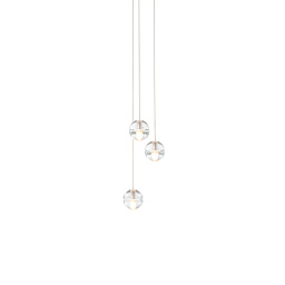 14.3 GREY NICKEL Bocci 14 подвесной светильник с серыми плафонами из стекла с металлическим оттенком